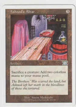 1x ASHNOD'S ALTAR Magic The Gathering MtG Uncommon Artifacts 6th Edition NM - Image 1