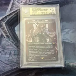 BGS 10 Sephiroth, Fabled Soldier Surge Foil 0527, MTG Final Fantasy Pristine - Image 1