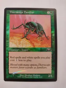 MTG FOIL PLANESHIFT THORNSCAPE FAMILIAR NM MAGIC THE GATHERING CREATURE COMMON - Image 4