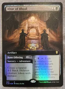 MTG Magic [x1] Altar of Bhaal [x1] Foil Extended Borderless Baldur's Gate M/NM - Image 1
