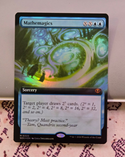 MTG Foil Mathemagics Extended Art Secrets of Strixhaven NM - Image 1