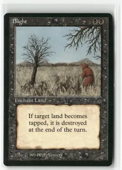 Blight Uncommon Legends Magic: The Gathering Near Mint - Image 1