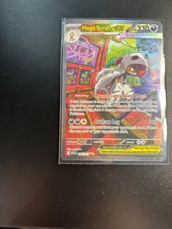 Mega Scrafty EX 285/217 ASCEND HEROES Secret Rare Full Art Holo Mega - Image 2
