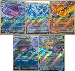 Pokemon TCG Mixed Lot of 5 ex Double Rare Holos from DRI & JTG - NM - Image 1