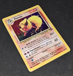 1999 Pokemon TCG Flareon Holo (3) Jungle #03/64 - Image 1