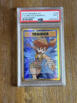Pokemon XY EVOLUTIONS MISTY’S DETERMINATION PSA 9 - Image 1