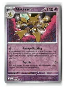 Alakazam 082/167 Rare Twilight Masquerade Pokemon Reverse Holo Near Mint - Image 1