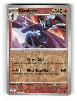 Ceruledge 035/191 Uncommon Surging Sparks Pokemon Reverse Holo Near Mint - Image 1