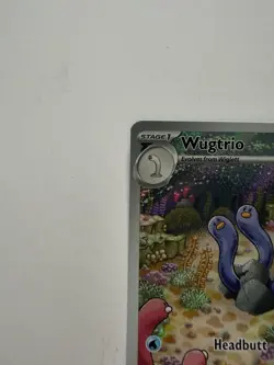 Pokemon Wugtrio Paldean Fates Illustration Rare Holofoil 224/091 - Image 2