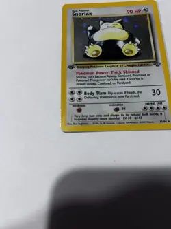 1ST EDITION 1999 Pokemon Jungle Snorlax 11/64 Holo Foil Rare WOTC - Image 4