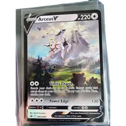 Pokemon TCG Arceus v SWSH204 Black Star Promo NM - Image 1