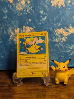 Pokemon 2009 🎈☁ Flying Pikachu 113/111 Rising Rivals Holo Secret Rare ✨ - Image 1