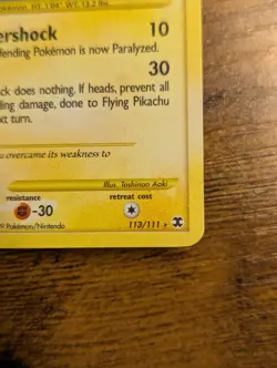 Pokemon 2009 🎈☁ Flying Pikachu 113/111 Rising Rivals Holo Secret Rare ✨ - Image 5