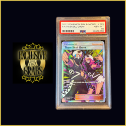 2017 Pokemon Sun & Moon FA Full Art Team Skull Grunt #149 PSA 10 - Image 1