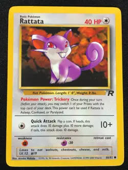 Pokemon Rattata 66/82 Common (NM) - Image 1