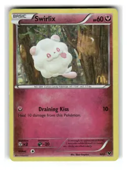 Swirlix 009/012 Holo Promo McDonald's Promos 2014 Pokemon Heavily Played - Image 1