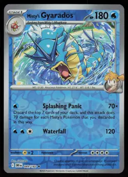 Misty's Gyarados 049/182 Rare Destined Rivals Pokemon Reverse Holo Near Mint - Image 1
