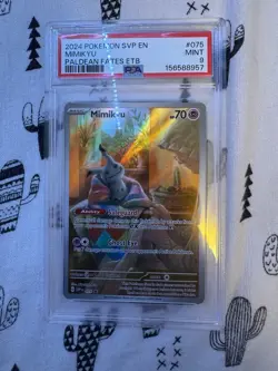 Pokemon TCG Mimikyu Scarlet & Violet Promo 75 PSA Mint 9 - Image 1