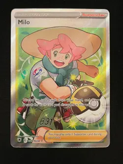 Pokemon Milo Ultra Rare SWSH10: Astral Radiance Trainer Gallery TG27/TG30 NM - Image 1