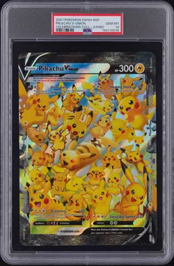 Pokemon 2021 Pikachu V-Union Jumbo Promo PSA 10 GEM MINT SWSH141 - Image 1