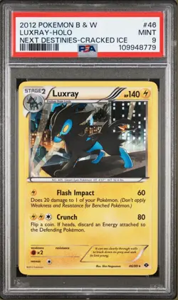 2012 Pokemon B&W Luxio-Cracked Ice Promo -Dark Explorers PSA 10 With Set - Image 4