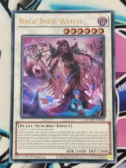 YUGIOH DOOD-EN040 Rage Ross Witch Ultra Rare 1ST EDITION - Image 1