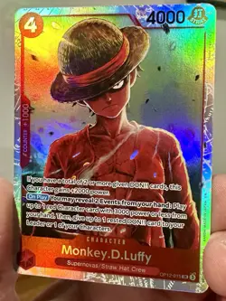 Monkey.D.Luffy OP12-015 One Piece TCG Legacy of the Master Foil SR NM English - Image 1