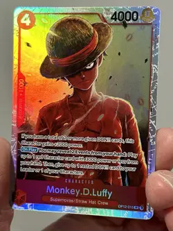 Monkey.D.Luffy OP12-015 One Piece TCG Legacy of the Master Foil SR NM English - Image 3