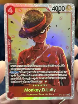 Monkey.D.Luffy OP12-015 One Piece TCG Legacy of the Master Foil SR NM English - Image 4
