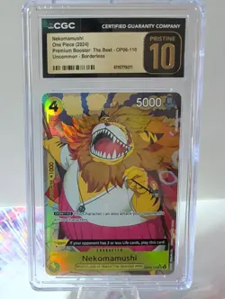 One Piece TCG CGC Pristine 10 Nekomamushi OP06-110 | Premium Booster -The Best - Image 1