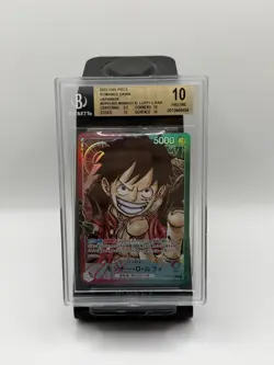Monkey D Luffy OP01-003 L Leader Alternate Art Japanese PSA 10 One Piece - Image 1