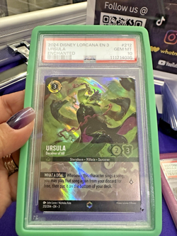 Disney Lorcana Ursula Deceiver of All Enchanted PSA 10 - Image 4