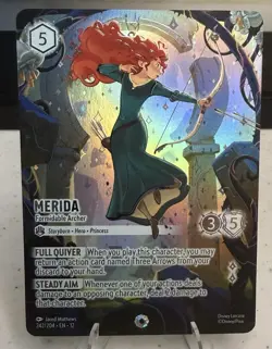 Disney Lorcana TCG Merida-Formidable Archer Character 242/204 Foil Full Art EN - Image 1