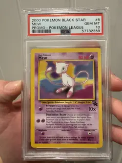 Pokemon 2000 Mew Black Star Promo #8 Card PSA 10 - Image 1