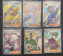 Pokemon TCG Card Lot of 8- Trainer SIRs, Near Mint - Image 1