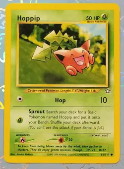 Hoppip 61/111 Neo Genesis Pokemon Card NM - Image 1