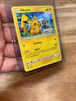Pokemon Pikachu Build-A-Bear Workshop SM86 Promo Card English LP - Image 1