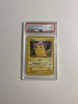 PSA 6 1999 Pokemon Card Game Pikachu Yellow Cheeks - Image 1