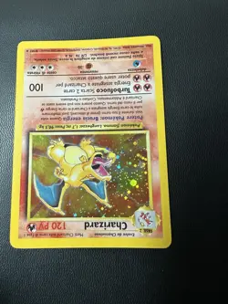 Charizard 4/102 HOLO Base Set 1995 Ita Pokemon Card - Image 4