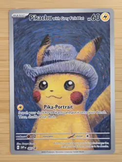Pikachu with Grey Felt Hat 085 Sv: Scarlet & Violet Promo Card Van Gogh NM/M - Image 1
