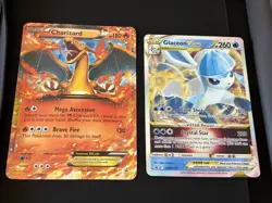 Pokemon TCG Card Lot Arceus, Charizard EX, Glaceon VSTAR, MAbsol EX, (Oversized) - Image 3