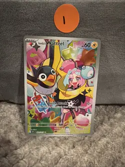 Pokemon Iono's Wattrel Illustration Rare Full Art Holo Card 231/217 60 HP 10+ 2… - Image 3