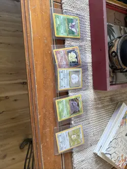 Vintage Pokemon Cards Jungle & Fossil Set Lot 5 Cards - Image 1