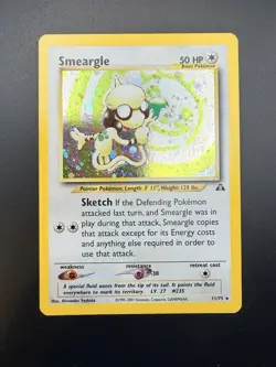 Smeargle✨ 11/75 - Pokemon Neo Discovery Unlimited Holo Rare Card WOTC NM - Image 2
