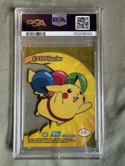 Topps 2000 Pokemon Pikachu TV Animation Clear Card PC1 PSA Graded Gem mint 10 - Image 2