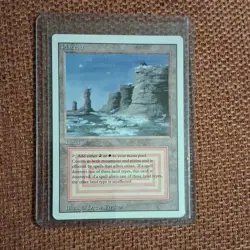 Magic: The Gathering Plateau Land Regular Revised Rare Red White Drew Tucker - Image 1