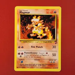 5-08-13 PWE pokemon unplayed 2000 base set 2 . 51/130 magmar - Image 1