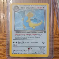 Pokemon Company Team Rocket Dark Dragonite 5/82 Holo Rare English 70HP - Image 1
