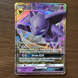 Espeon GX 61/149 Sun & Moon Base Set Holo Ultra Rare Pokemon EX - NM Pack Fresh - Image 1