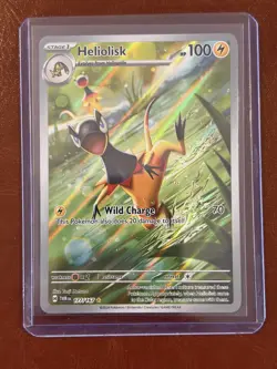 2024 Pokemon Twilight Masquerade HELIOLISK FULL ART IR HOLO 177/167 RARE! NM - Image 1